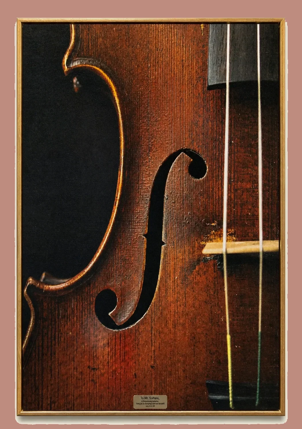 Cello Detail Wall Art by Maker unrecorded