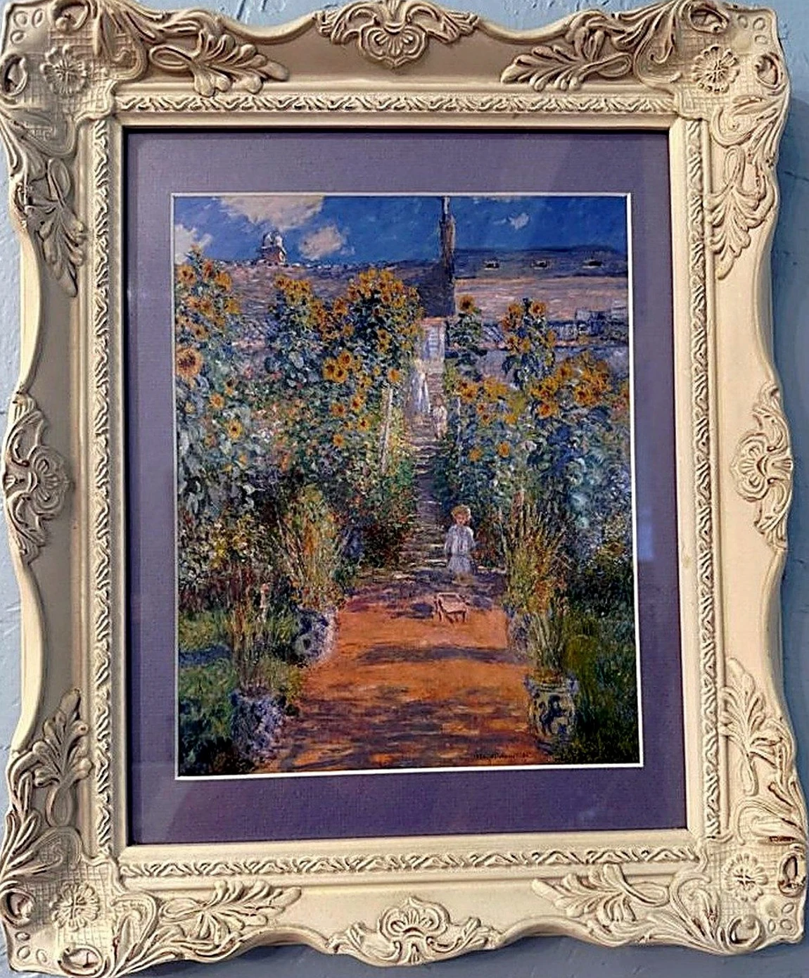 The Artist's Garden at Vétheuil by Claude Monet
