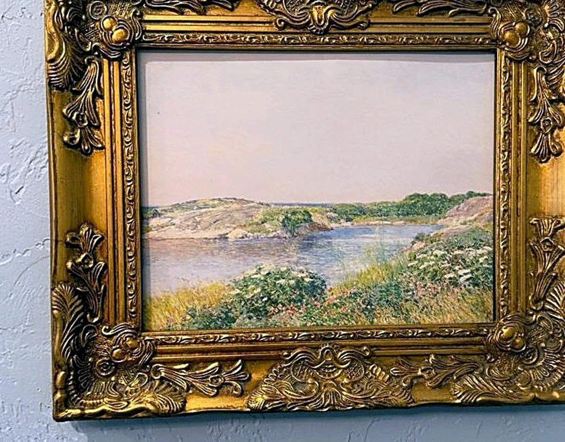 Coastal landscape (exact title unverified) by Attributed to Frederick Childe Hassam