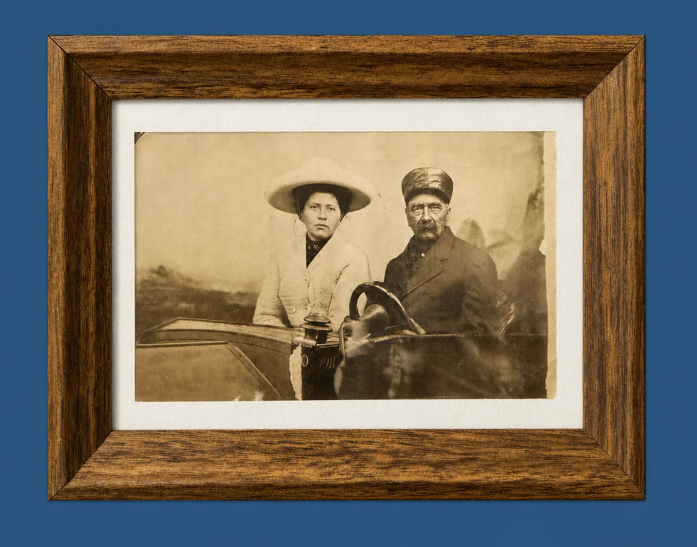 Motoring Couple by Unidentified/Unknown Photographer