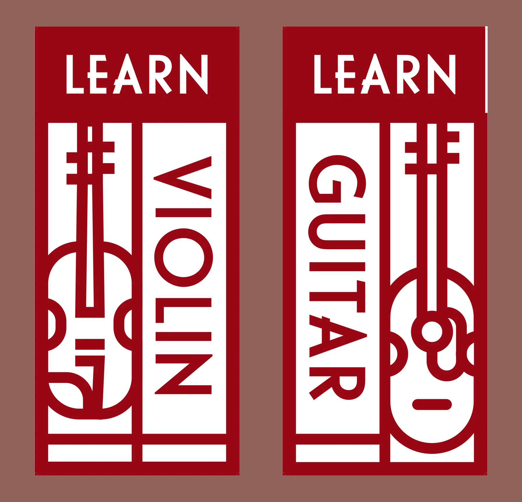 Guitar and Violin Pole Banner by Jeff Bowman, Oklahoma City