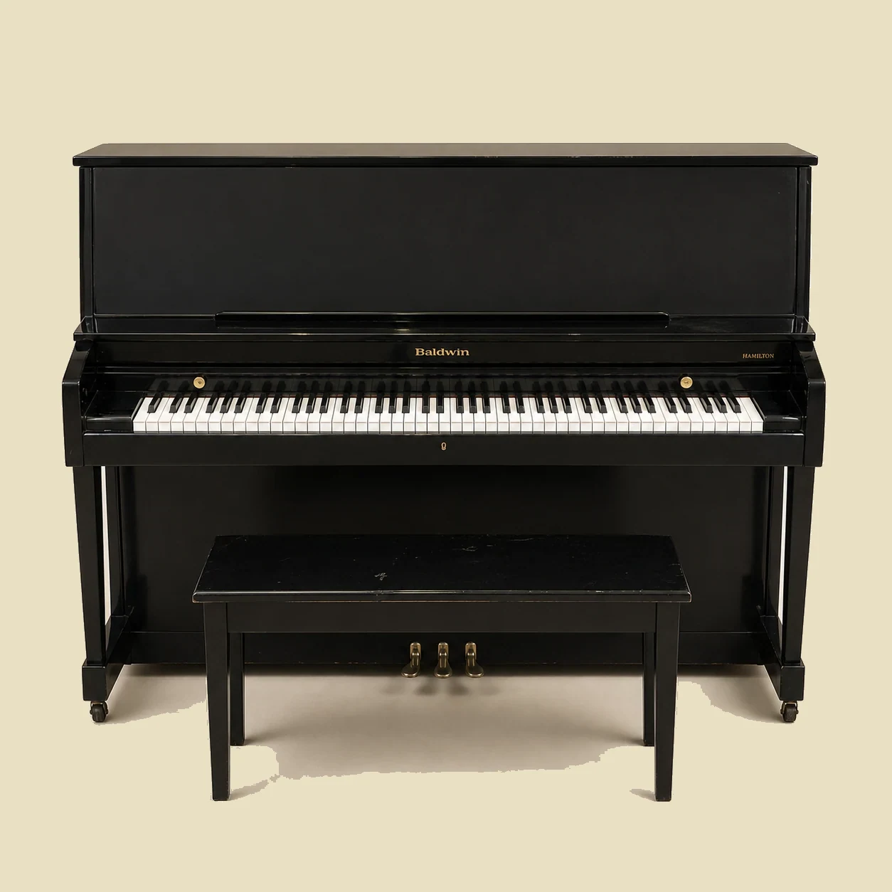 Baldwin Hamilton Upright Piano and Bench by Baldwin Piano Company