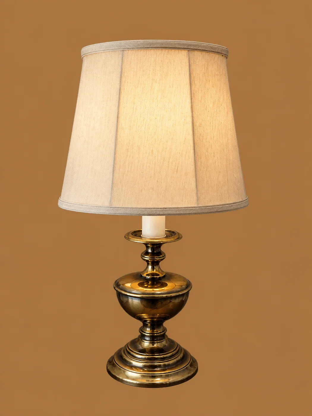Brass Table Lamp by Maker unrecorded