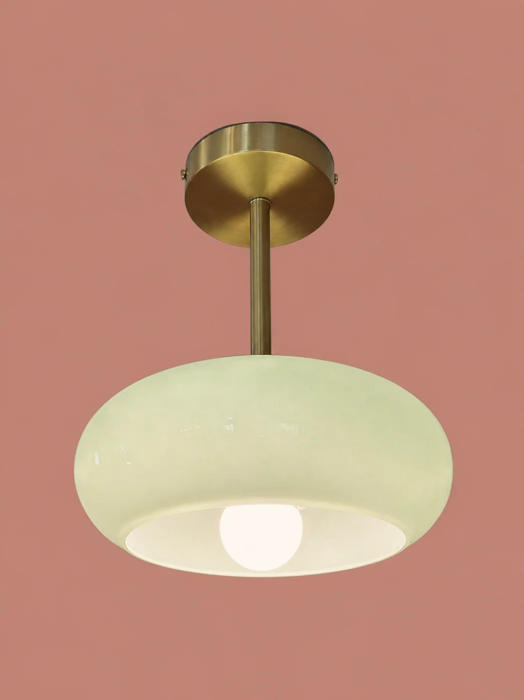 Opaline Ceiling Light by Maker unrecorded
