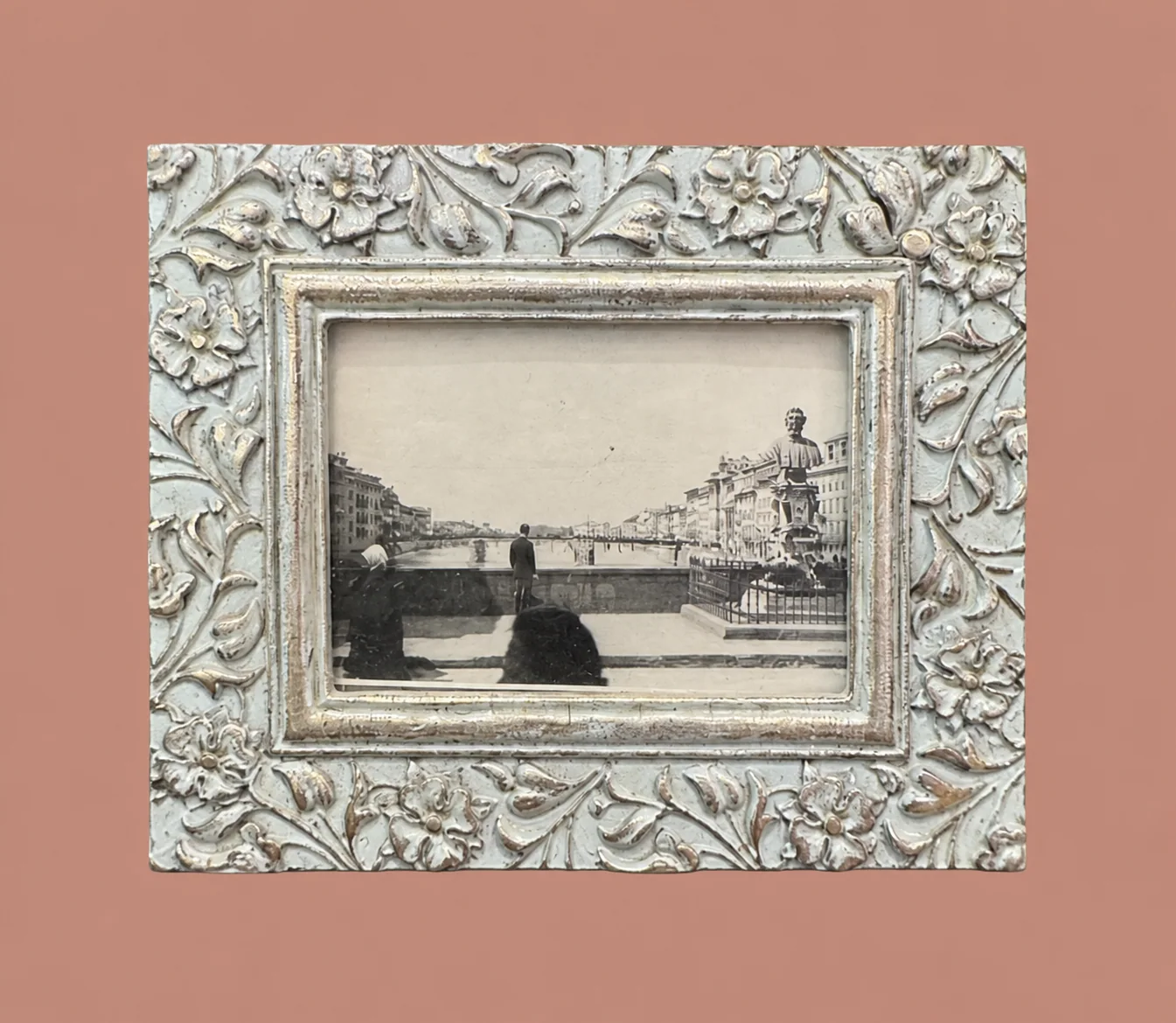 Framed Riverfront Photograph by Maker unrecorded
