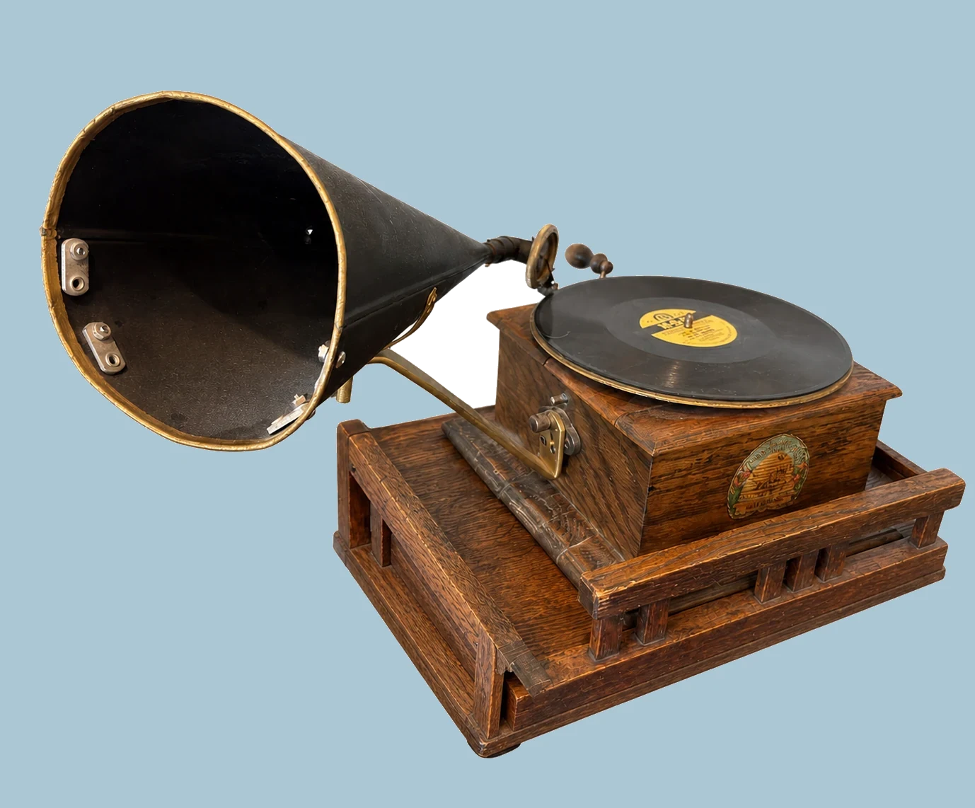 External-Horn Phonograph by Maker and model unrecorded